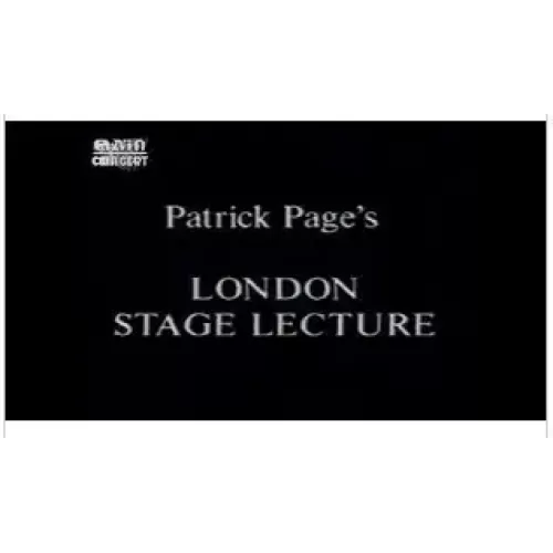 London Stage Lecture by Patrick Page