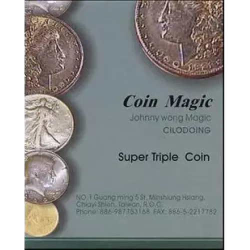 Super Triple Coin Eisenhower Dollar by Johnny Wong