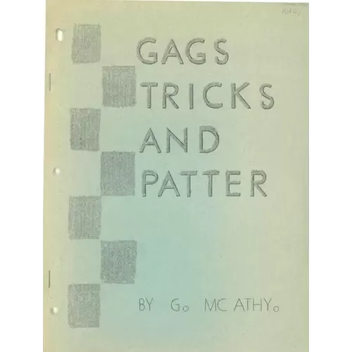 Gags Tricks And Patter (1936) by George Mcathy