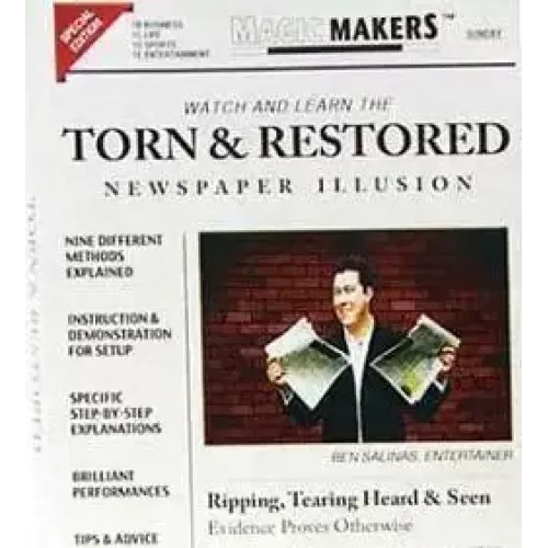 Torn & Restored Newspaper by Ben Salinas