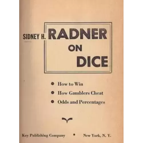 Radner on Dice by Sidney H. Radner