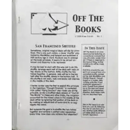 Off The Books Issues 1 To 10 By Karl Fulves
