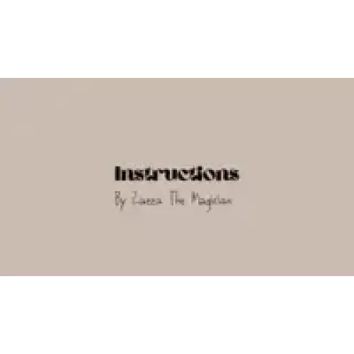 Instructions by Zazza The Magician