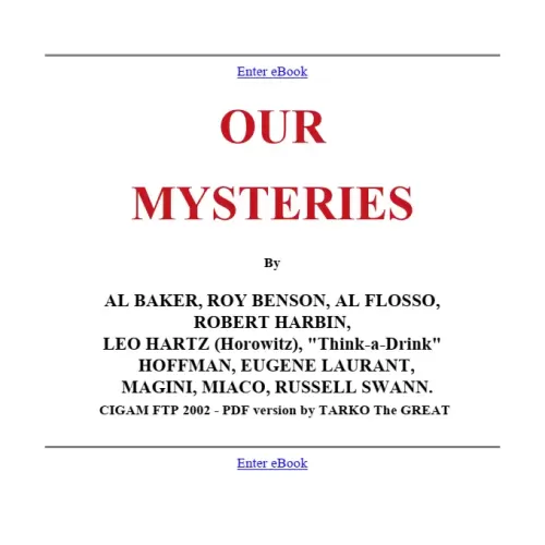 Our Mysteries by Al Baker & Co
