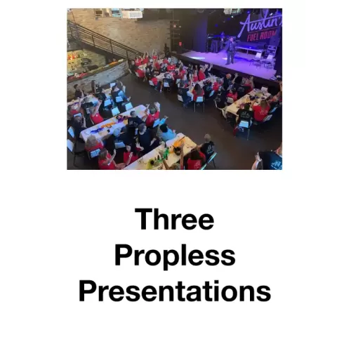 Three Propless Presentations by Joe Diamond