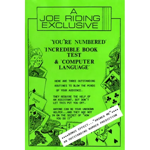 You'Re Numbered by Joe Riding