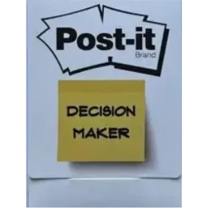 Michael Weber & Tim Trono – Post-it Decision Maker