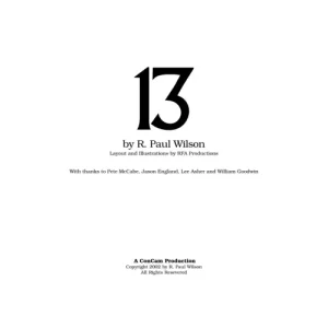 13 by R. Paul Wilson