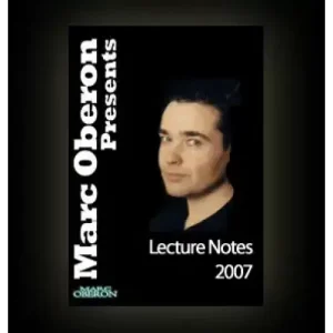 2007 Lecture Notes by Marc Oberon