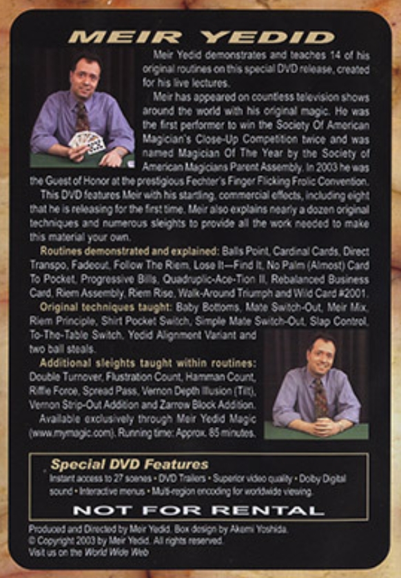 Meir Yedid - Published & Unpublished