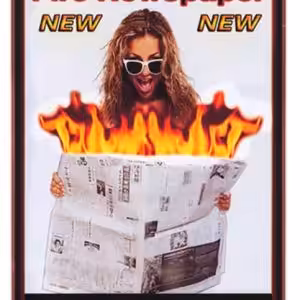 Fire Newspaper by Tora Magic
