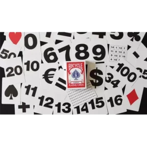 Bicycle Special NUMBERS Red Playing Cards (plus 11 Online Effects)