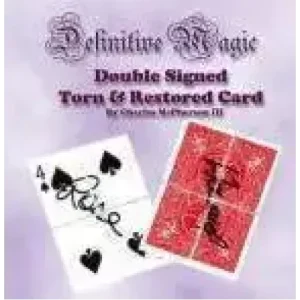 Definitive Double Signed Torn Restored Card