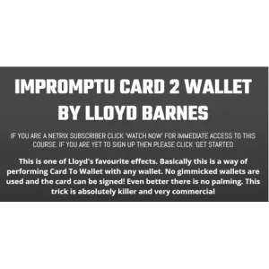 Impromptu Card 2 Wallet By Lloyd Barnes