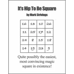 It’s Hip To Be Square By Mark Strivings