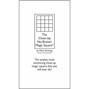 The Close-Up No-Brainer Magic Square By Mark Strivings