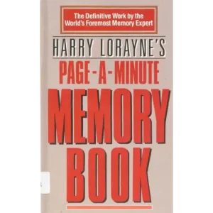 Page A Minute Memory Book by Harry Lorayne