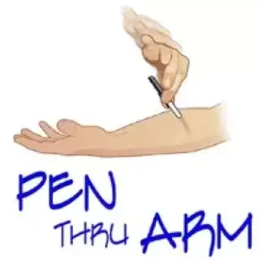 Pen Thru Arm by Jesse Feinberg