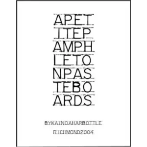 A Petite Pamphlet On Pasteboards by Kainoa Harbottle