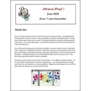 Abraca-Poof June 2020 by Brian T. Lees