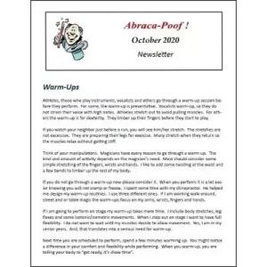 Abraca-Poof October 2020 by Brian T. Lees