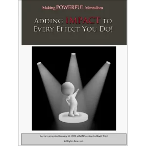 Adding Impact! by David Thiel