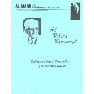 Al Baker’S Manuscript by Al Mann