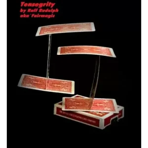 An Impossible Card Sculpture by Tensegrity