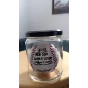 Baseball In Bottle by Mark R. Gladue