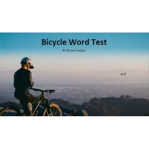 Bicycle Word Test by Boyet Vargas
