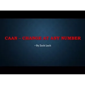 Caan – Change At Any Number by Zack Lach