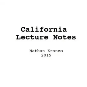 California Lecture Notes by Kranzo Magic