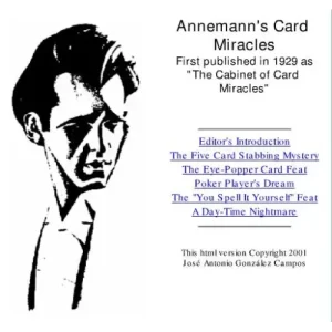 Card Miracles by Annemann