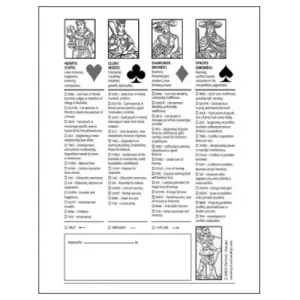 Card Reading Worksheet