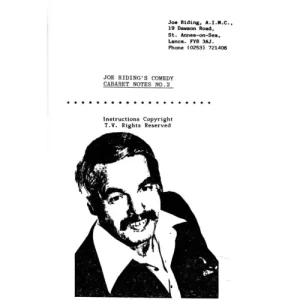 Comedy Cabaret Notes 2 by Joe Riding