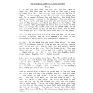 Commercial Card Routine 1 by Joe Riding