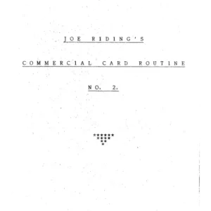 Commercial Card Routine 2 by Joe Riding