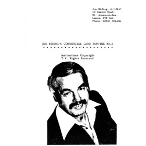 Commercial Card Routine 3 by Joe Riding