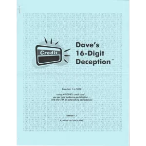 Daves 16 Digit Deception by Dave Landry