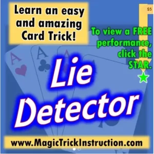 Lie Detector by Learn Magic Tricks! Easy And Fun!