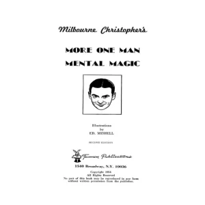 More One Man Mental Magic by Milbourne Christopher