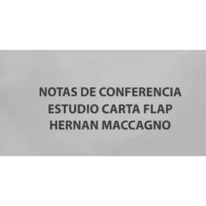 Notas De Conferencia, Estudio Carta Flap (Spanish) by Hernan Maccagno