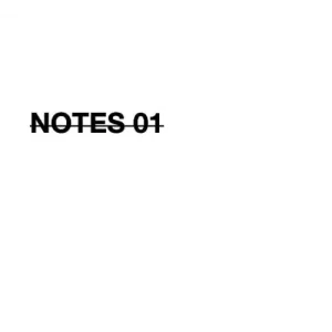 Notes 01 by Calen Morelli