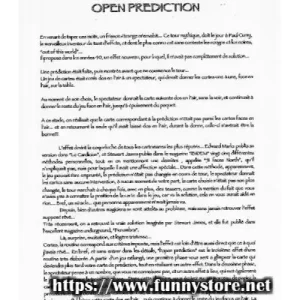 Open Prediction by Gaetan Bloom