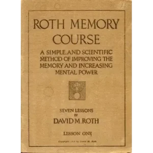 Roth Memory Course by David M. Roth