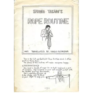Shigeo Takagi’s Rope Routine by Shigeo Futagawa