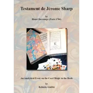 Testament De Jerome Sharp by Roberto Giobbi