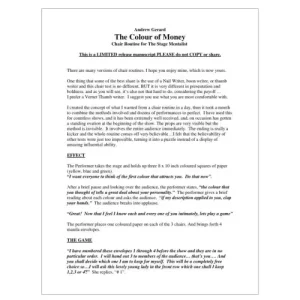 The Colour Of Money (2007) by Andrew Gerard