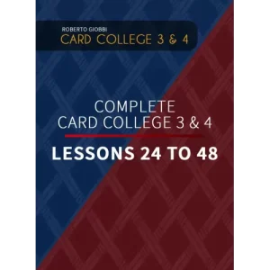 The Complete Card College 3 & 4 – Personal Instruction by Roberto Giobbi