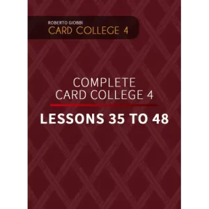 The Complete Card College 4 – Personal Instruction by Roberto Giobbi